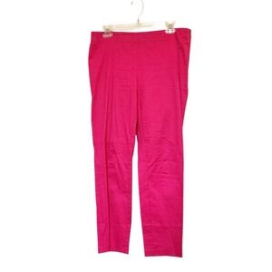 Kenneth Cole Womens Elastic Waist Side Zip Pants Size 8 Cotton Stretch